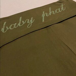 Baby Phat Fold-Over Rhinestone y2k style Shorts
